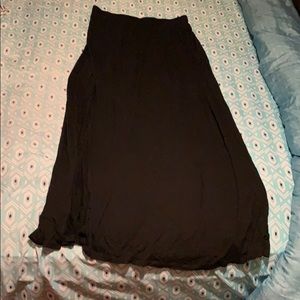 Long black flowy Maxy skirt